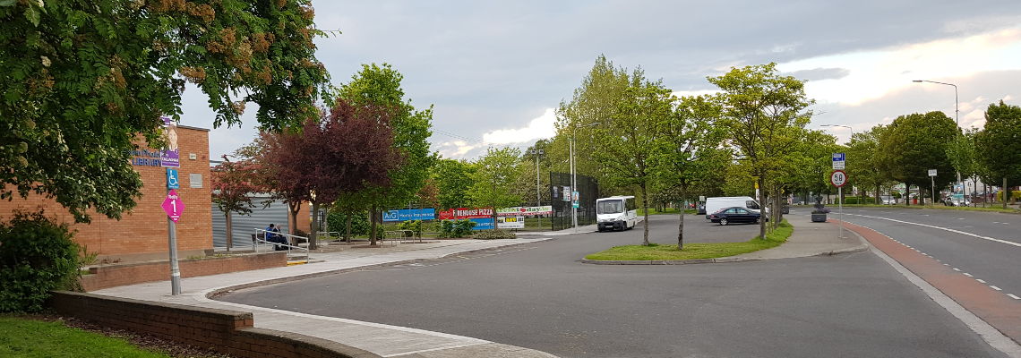 Ample parking at Ballymun Library